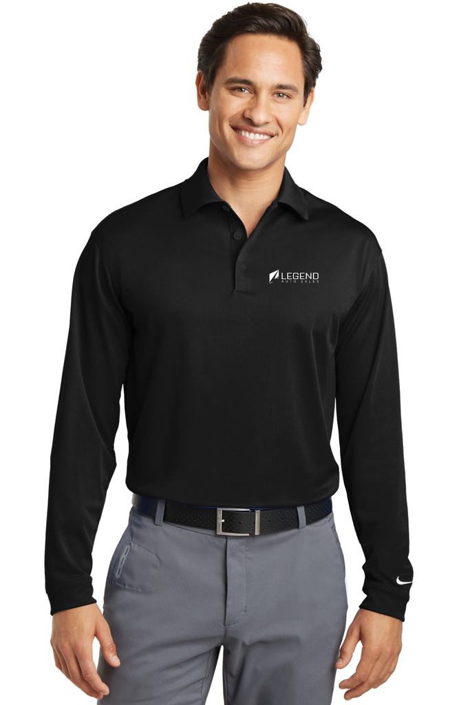 Nike Long Sleeve Dri-FIT Stretch Tech Polo NKDC2104 (White)