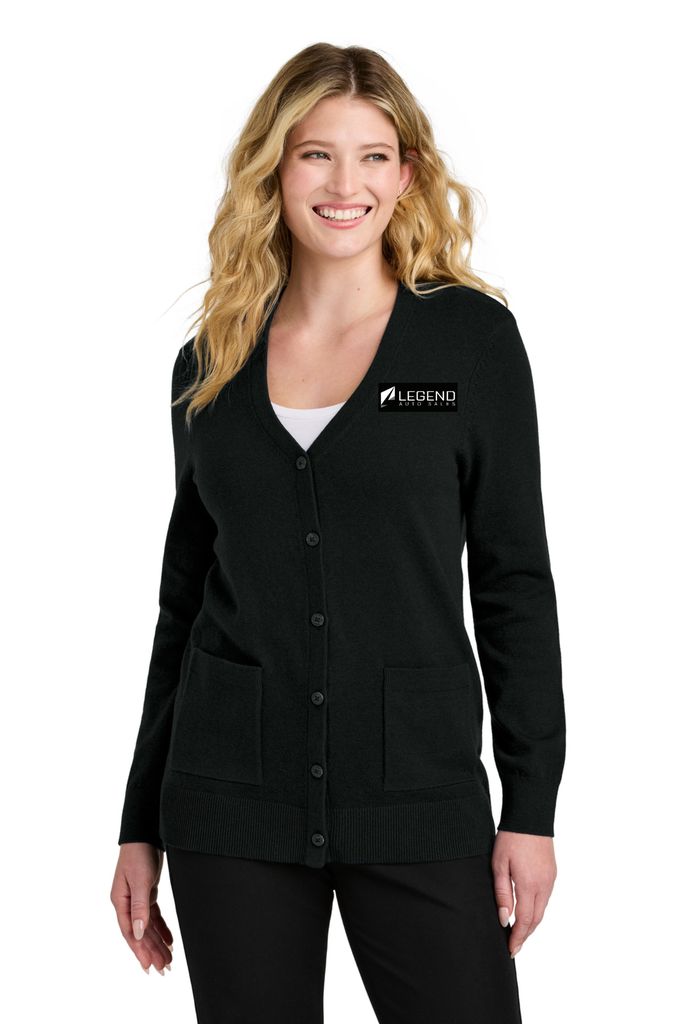 [LSW4150] Port Authority Women's Easy Care Button-Up Cardigan Sweater LSW4150